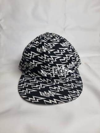 Snapback hat All over print Energy Black & white
