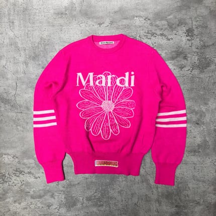 Mardi Mercredi Pink Big Logo Knitwear
