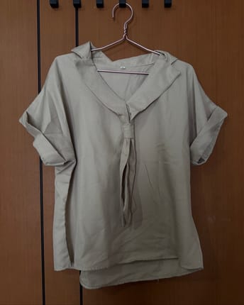 Blouse kantor Cream