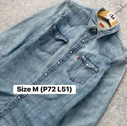 Kemeja Western / Chambray / Denim Levi’s