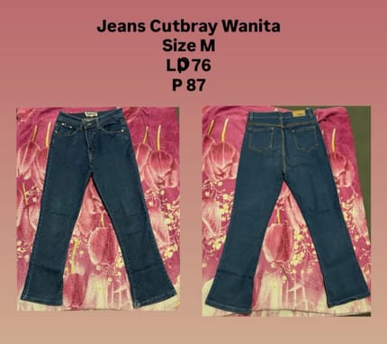 Jeans cutbray wanita