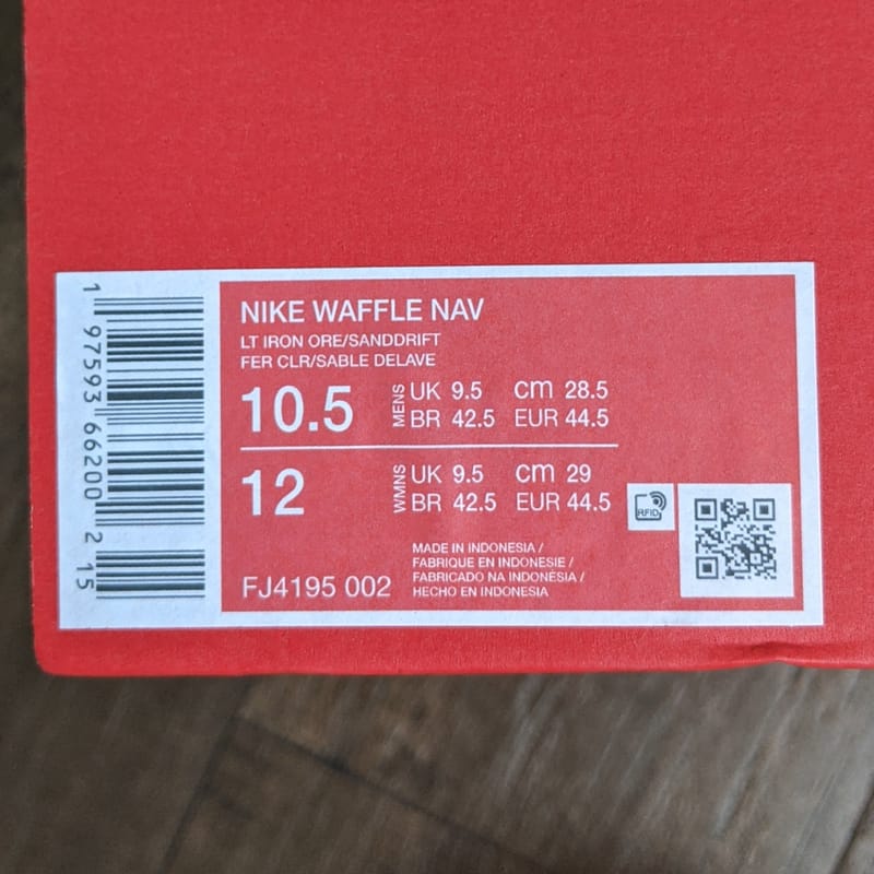 Nike Waffle Nav - Lt Iron Ore Sandrift, foto 8