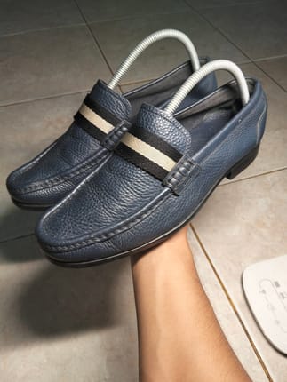 Bally tesly grainer leather loafers