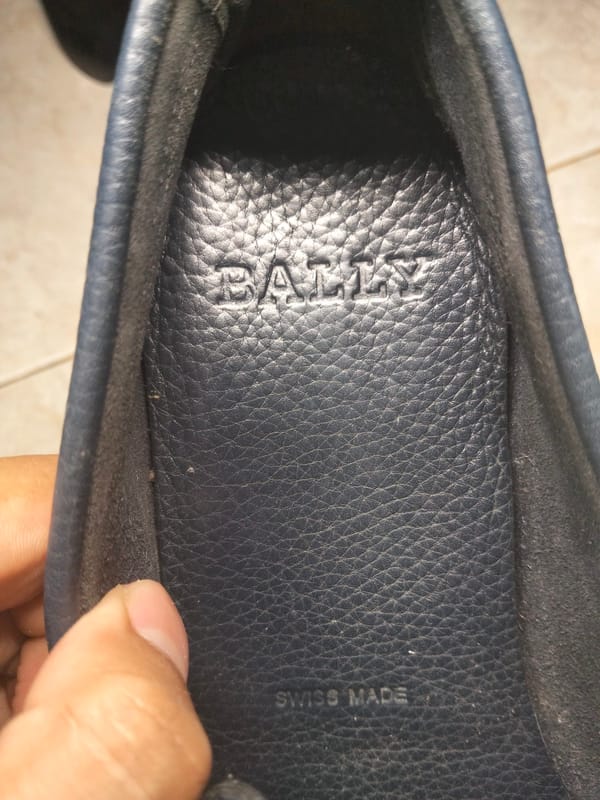 Bally tesly grainer leather loafers, foto 7