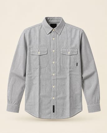 Groove Rhyme Stripe Double Pocket Shirt