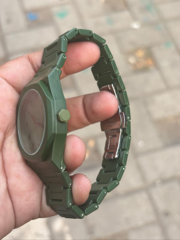 JAM TANGAN ARABIC DIAL ANALOG ARMY STRAP, foto 4