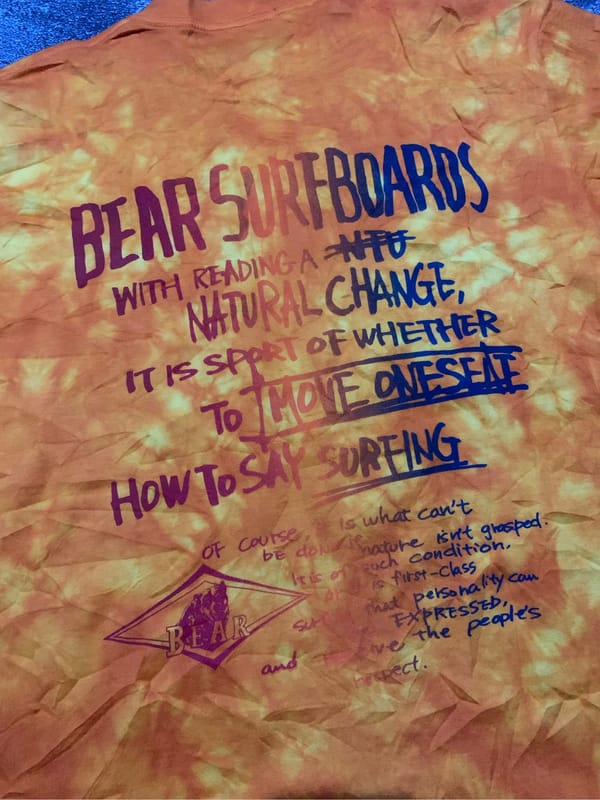 Kaos tie die bear surf boards, foto 5