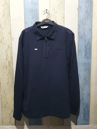 Poloshirt Fila Halfzip Navy
