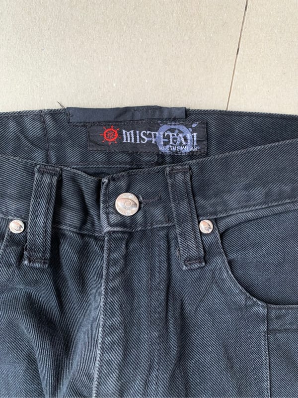 JEANS VINTAGE HITAM, foto 3