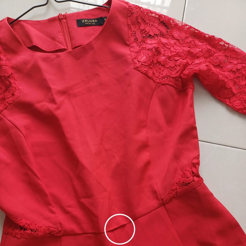 ZALORA // Red Jumpsuit, foto 3