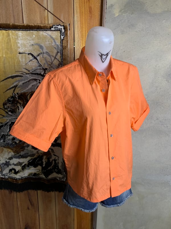 Jil Sander Orange Oversize Shirt (M), foto 2