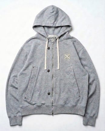 Hoodie Satur Double Zipper