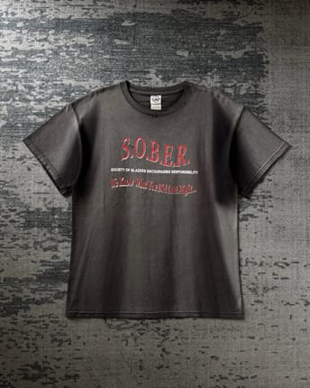 2000’s Extreme Sun Faded SOBER Quotes T-Shirt