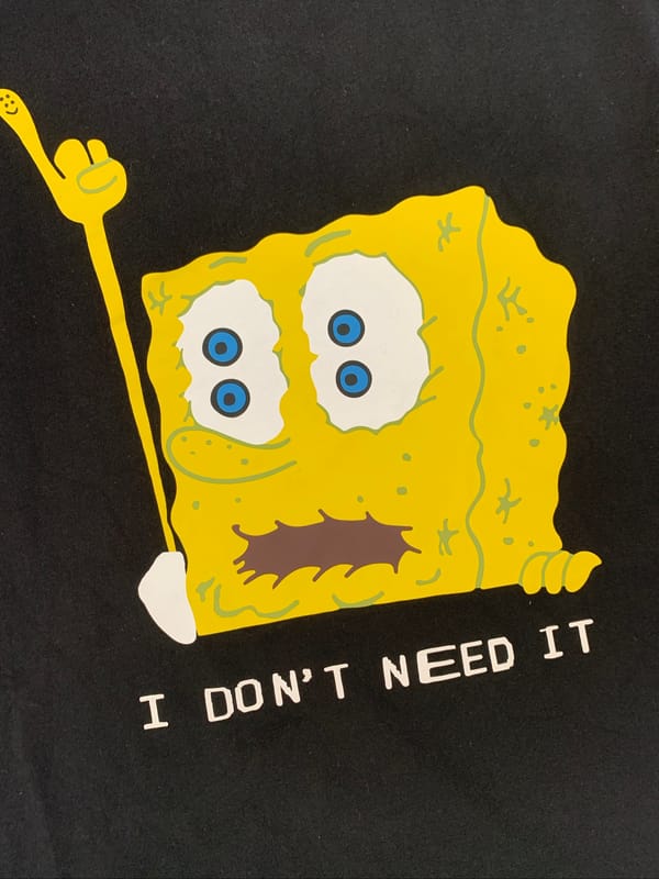 Uniqlo x CPFM SpongeBob Black Tees, foto 2