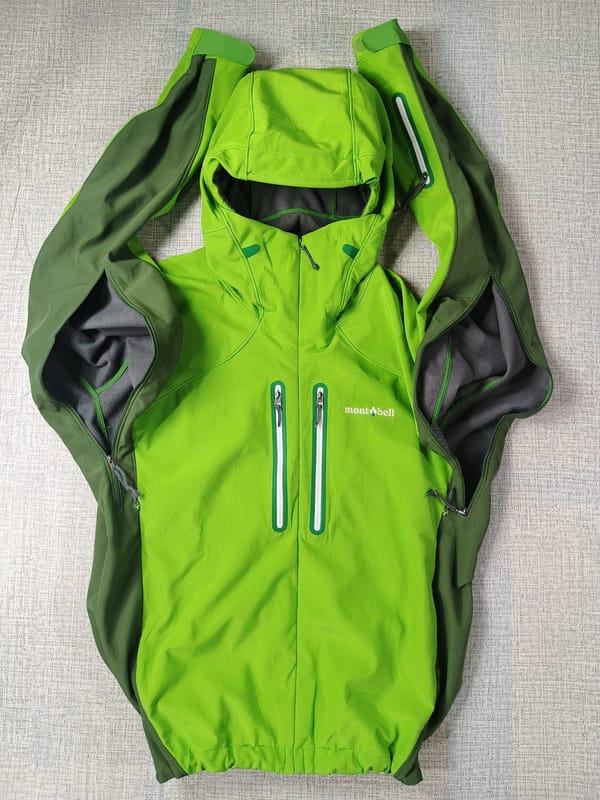 MONTBELL POWDER SHED CLIMABARRIER SOFTSHELL JACKET, foto 3
