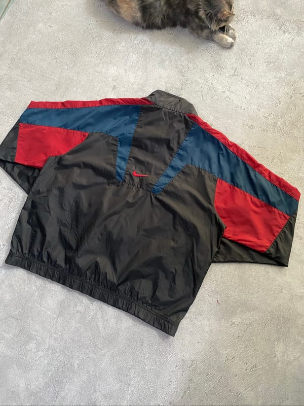 1990’s Nike Colour blok Windbreaker Jacket Training Jersey, foto 8