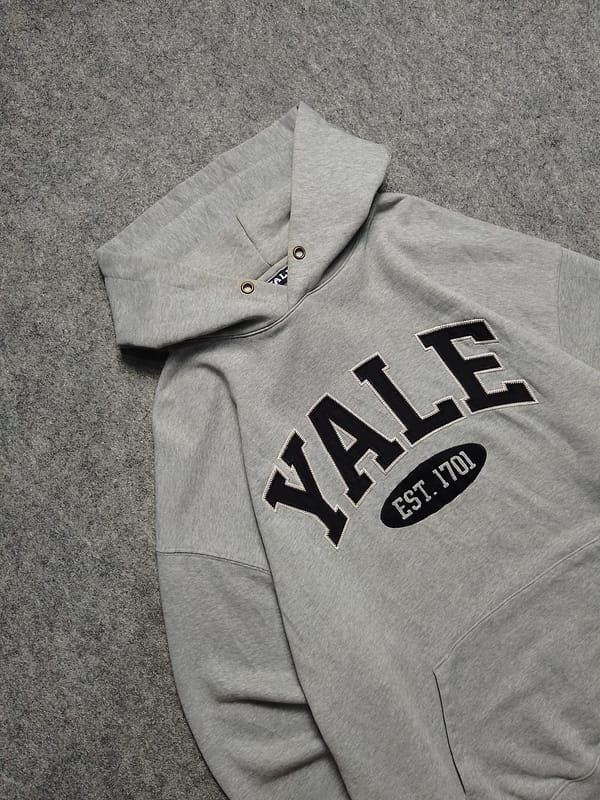 Yale University Hoodie Grey, foto 4