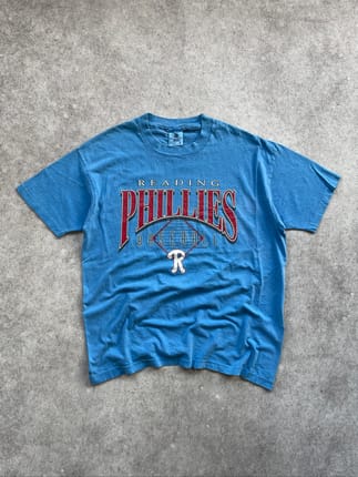 Usa 90s anvil reading philles baseball shirt