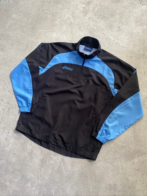 Vintage Asics Windbreaker Jacket Running Jacket Training Jer, foto 2