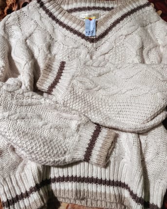 CHIP CLIP SWEET sweater rajut cable