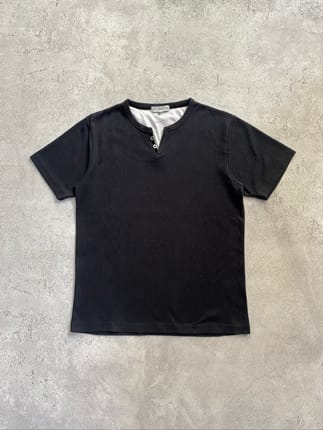 Y2K Henley Shirt by Villand Brad Pitt Style