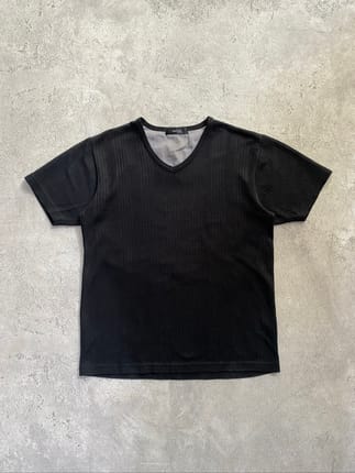 Y2K V-Neck Shirt Henley Shirt by Chevre Brad Pitt Style