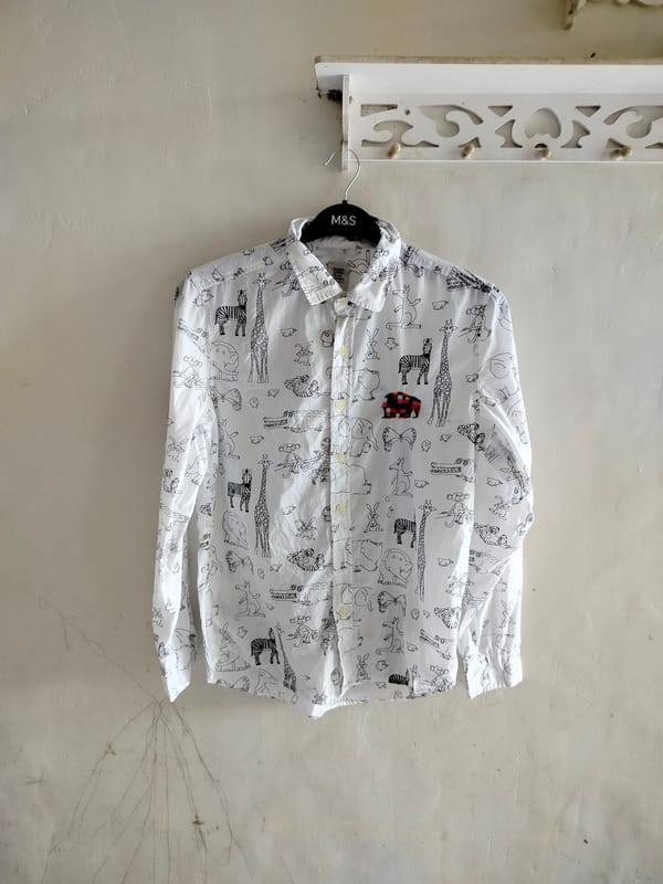 kemeja pria SIZE M branded graniph, foto 2