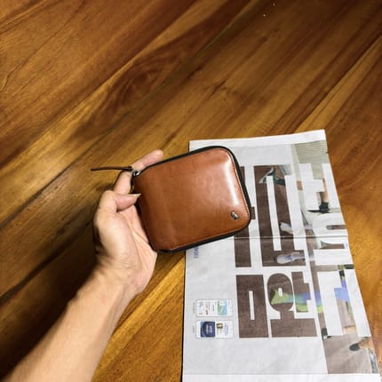Bellroy leather zip wallet