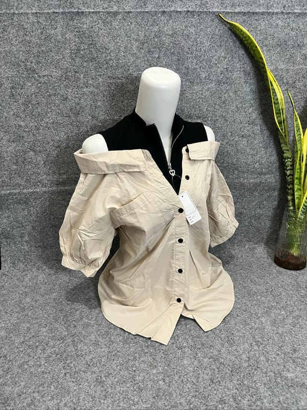 PL premium 2in1 model blouse - cream 1pc, foto 3