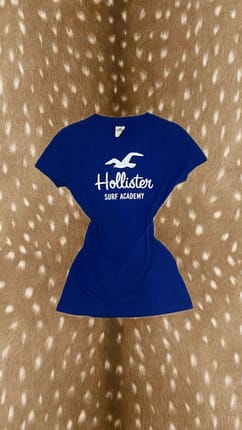 hollister fitted tee y2k 2000s