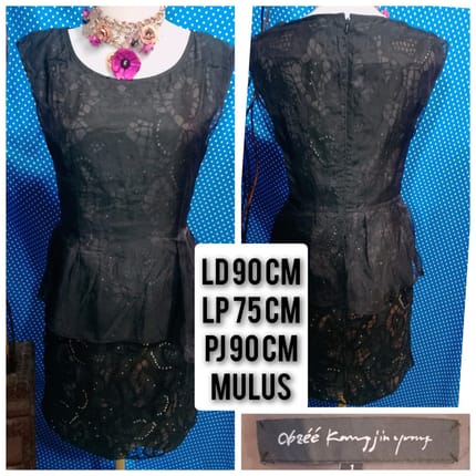 MINI DRESS PEPLUM