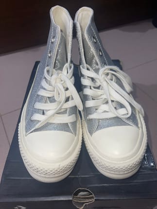 Converse Gliter Silver