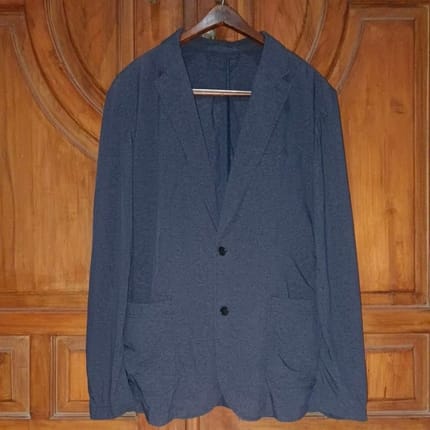 RENOMA Blazer Daily Semi Parasut Pria Navy Washed Bigsize