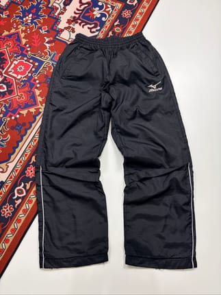 Mizunoo black reflective trackpants