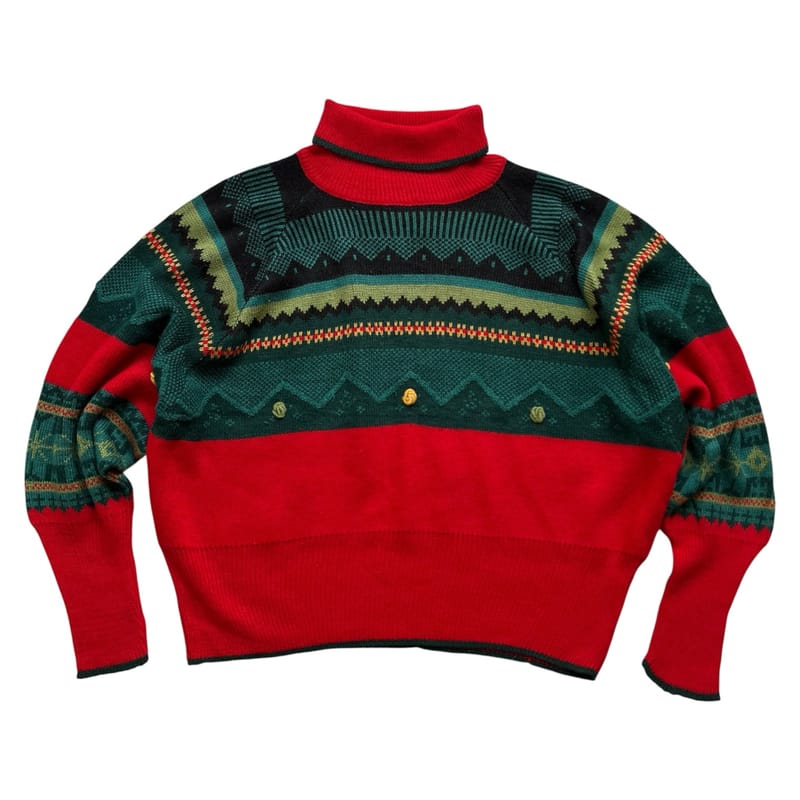 Fair Isle Turtleneck Knit Italy, foto 5