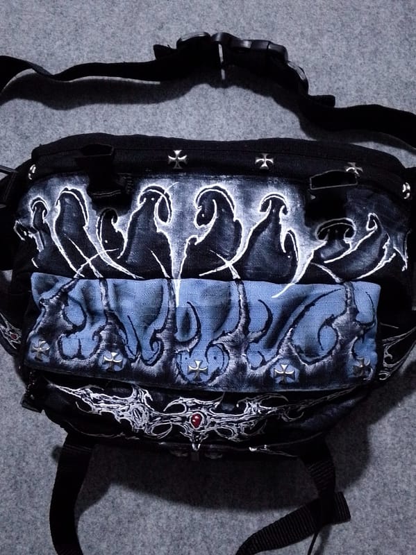 Waistbag Tactical Reworked Handmade Painted, foto 3