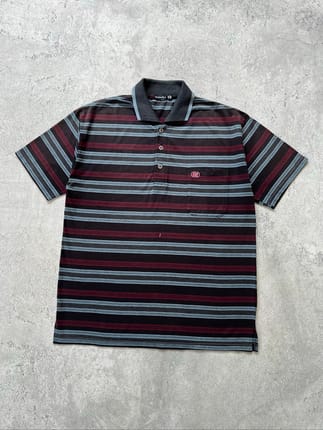 Y2K Roswell Striped Polo Shirt