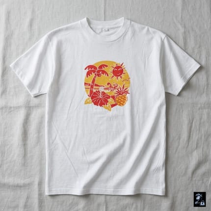 Kaos Art Asahi Official Japan Okinawa Tropical Hawaii Unisex