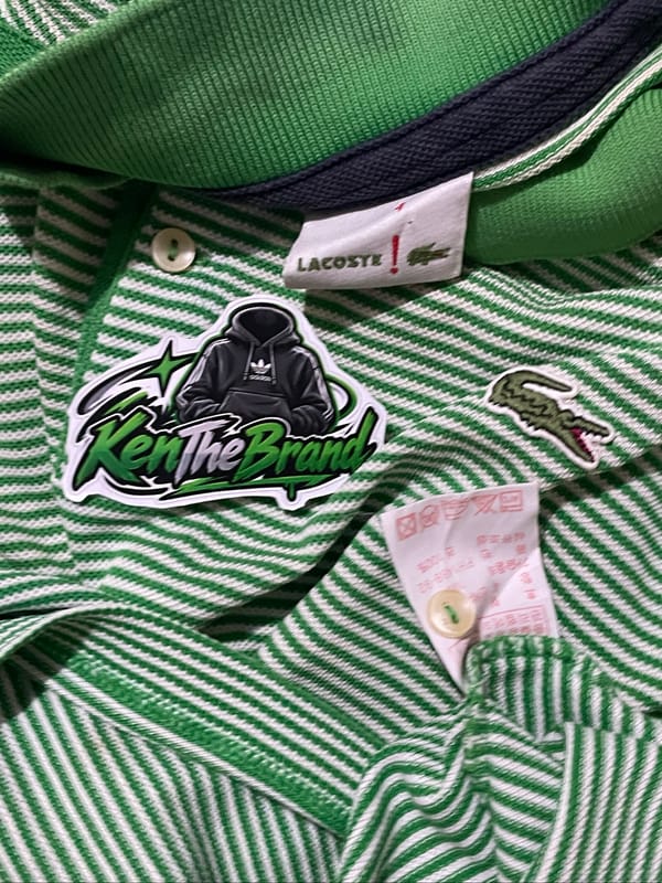 Lacoste polo hijau salur, foto 5
