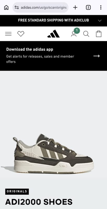 Adidas Adi2000 'Shadow Olive' Original Second Size 38⅔/24cm, foto 6