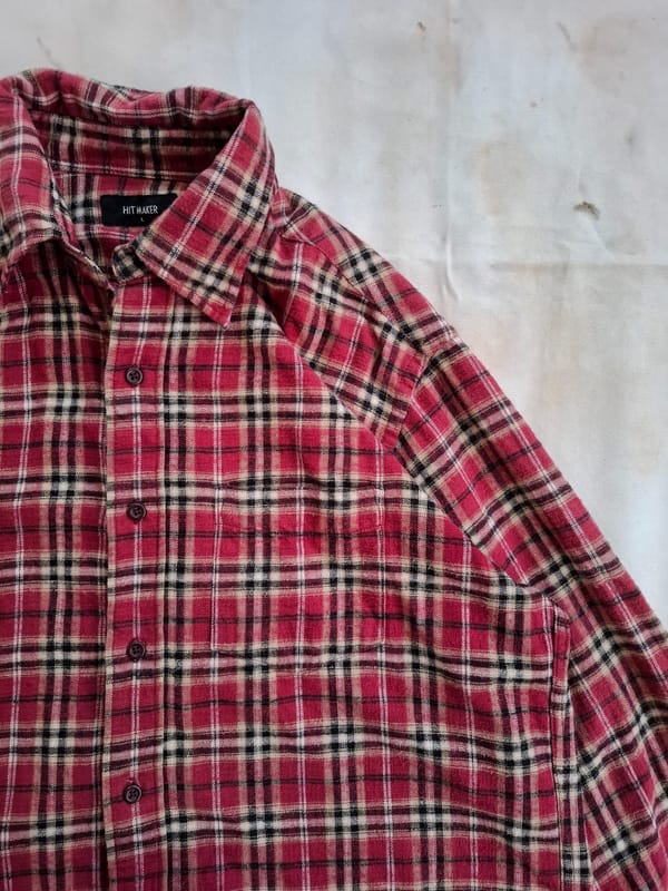 Vintage Hitmaker Long Sleeve Y2K Flannel Shirt, foto 3
