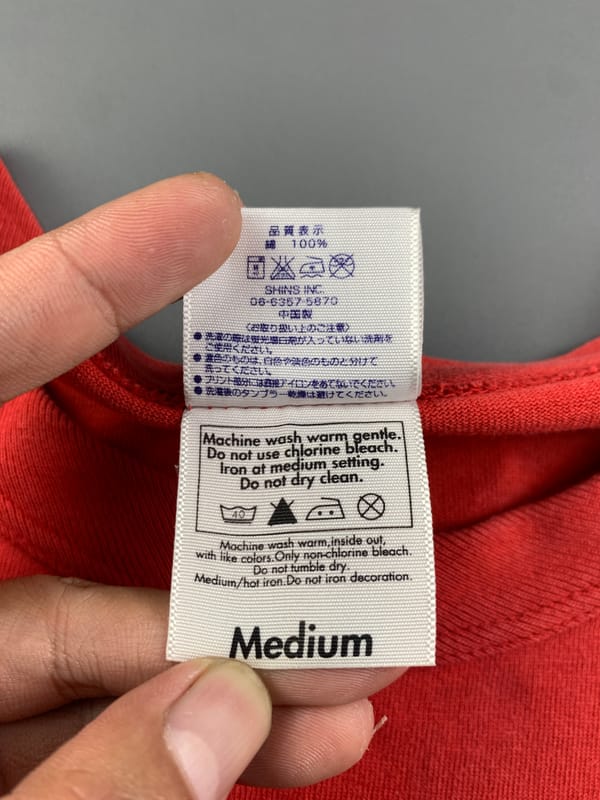 2000s Denime Red Football Tee (M), foto 8