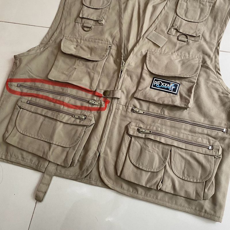 Streetwear Vest Pria tan, foto 8