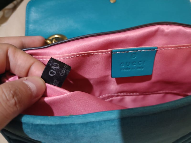 Gucci Marmont Velvet Green Emerald, foto 7