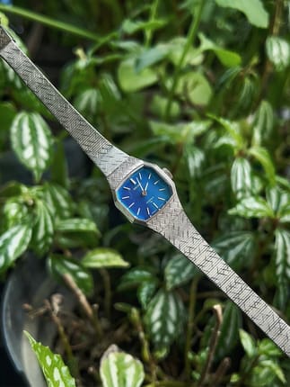 Jam Tangan Vintage Seiko Hexagonal Blue JDM
