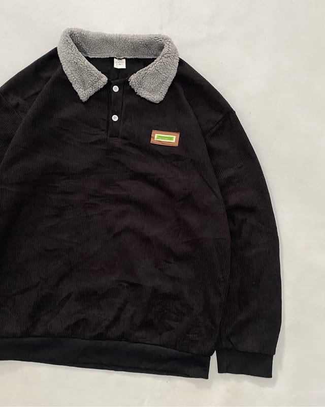 Sweater berkerah sherpa, foto 5