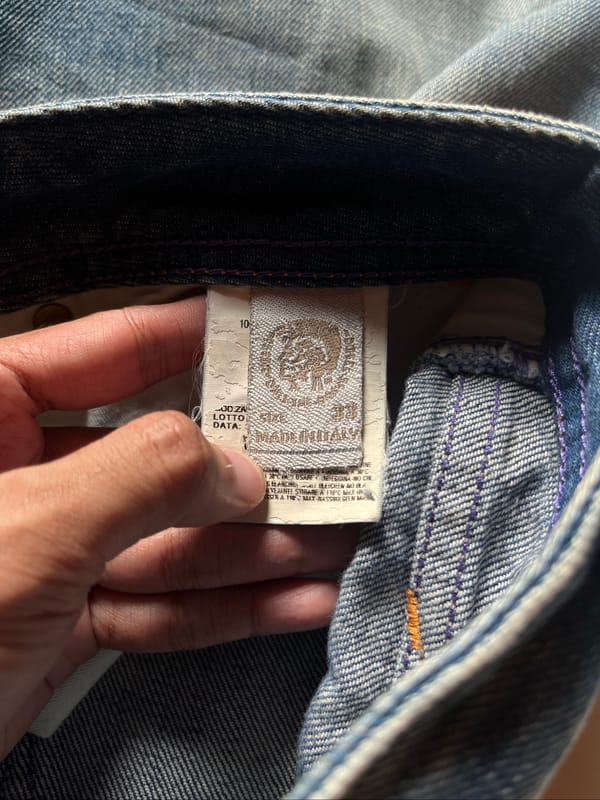 Diesel Industry Zaf Mudwash Blue Flared Jeans, foto 9