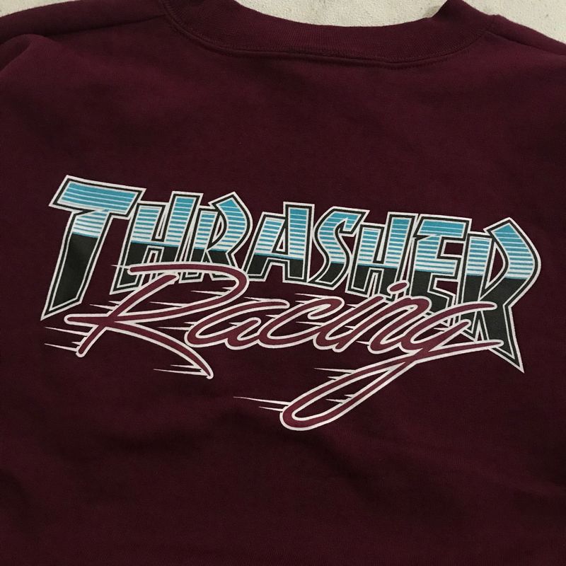 Thrasher Casual Sweater Pria burgundy, foto 4