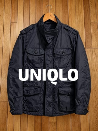 Jaket uniqlo m65 field jaket warna abu second original