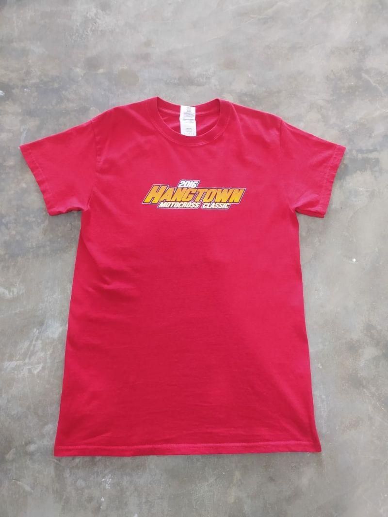 Gildan Biker T-shirt Pria red, foto 2